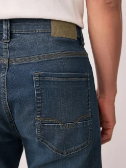 Next Bleu/Noir - - Jeans stretch de confort Coupe fuselée régulière Sale