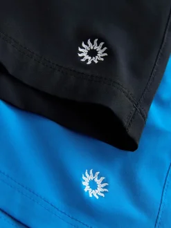 Next Bleu/Noir - Lot de 5 shorts de bain Motionflex 2 pouces