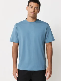 Next - Ajustement régulier - Lot de t-shirts essentiels en coton 6 Bleu/Noir/Orange/Vert/Gris/Blanc écru Outlet