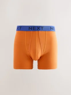 Next - Lot de 10 - Boxers avec ouverture sur le devant Bleu/Orange Pois lumineux Sale