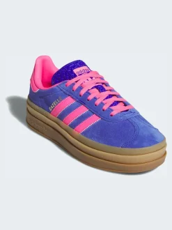adidas originals - Baskets Gazelle Bold W Bleu/Rose Hot