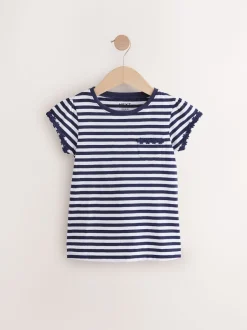 Next Bleu/rose/blanc - Lot 3 t-shirts Daisy Trim (1.5-16ans)