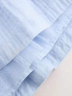 Next Bleu/rouge - Robe brodée à manches longues pour bébé (0mths-2yrs)