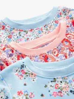 Next Bleu/Rouge Fleuri - Lot de 3 pyjamas à se blottir Cath Kidston Clearance