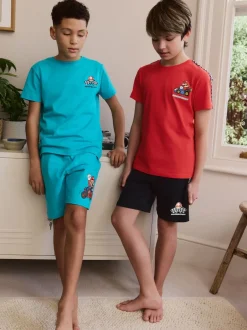 Next Bleu/Rouge Mario Kart - Pyjama court 100% coton 2 Lot (3-16ans) Best