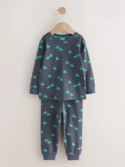 Next - Lot de 3 pyjamas Snuggle (9mois-10ans) Bleu/Rouge/Crème New