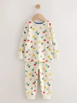 Next - Lot de 3 pyjamas Snuggle (9mois-10ans) Bleu/Rouge/Crème New