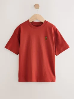 Next Bleu/rouille/kaki/noir - Lot 4 t-shirts décontractés à manches courtes (3-16ans) Hot