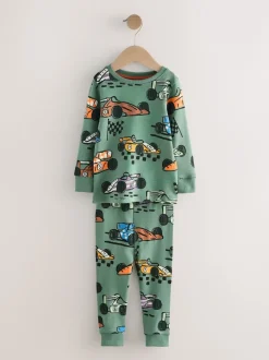 Next - Lot de 3 pyjamas Snuggle courts (9mois-10ans) Bleu/vert Hot