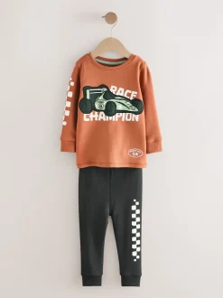 Next - Lot de 3 pyjamas Snuggle courts (9mois-10ans) Bleu/vert Hot