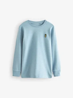 Next Bleu/Vert/gris/Beige Sable - Lot de 4 T-shirts à manches longues et confortables (3-16ans) Outlet