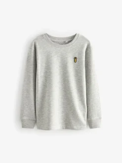 Next Bleu/Vert/gris/Beige Sable - Lot de 4 T-shirts à manches longues et confortables (3-16ans) Outlet