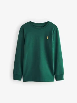 Next Bleu/Vert/gris/Beige Sable - Lot de 4 T-shirts à manches longues et confortables (3-16ans) Outlet