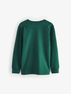 Next Bleu/Vert/gris/Beige Sable - Lot de 4 T-shirts à manches longues et confortables (3-16ans) Outlet