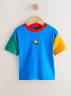 Next Bleu/vert/jaune Digger - T-shirt color block à manches courtes (3mois-7ans) (3mois-7ans) New