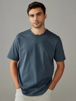 Next - Ajustement régulier - T-shirt 4 Pack Bleu/Vert/Neutre/Brown Online