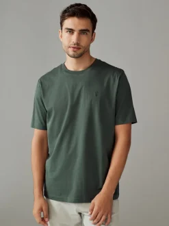 Next - Ajustement régulier - T-shirt 4 Pack Bleu/Vert/Neutre/Brown Online