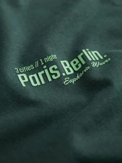 Next Bleu/Vert/Pierre - T-shirt graphique décontracté à manches longues en lots Hot