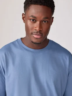 Next Bleu/Vert/Pourpre/Neutre - Lot de 5 t-shirts Essential en coton décontracté Clearance