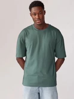 Next Bleu/Vert/Pourpre/Neutre - Lot de 5 t-shirts Essential en coton décontracté Clearance