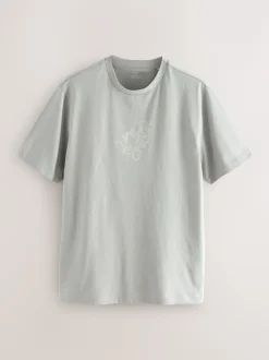 Next - Ajustement régulier - T-shirt Graphic Imprimé 3 Pack Bleu/Vert/Rose Online