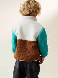 Next - Polaire unie à Col cheminée zippée Polaire (3mois-7ans) Bloc de couleur Online