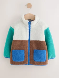 Next - Polaire unie à Col cheminée zippée Polaire (3mois-7ans) Bloc de couleur Online