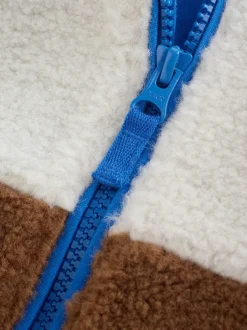 Next - Polaire unie à Col cheminée zippée Polaire (3mois-7ans) Bloc de couleur Online