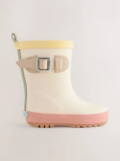 Next Bloc de couleur neutre - Bottes en caoutchouc à boucle New