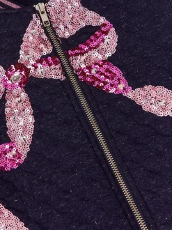 Monsoon Blouson bomber à nœud à sequins Discount