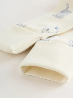 Next Blue Milk Club - Combinaisons de nuit à fermeture éclair pour bébés 3 Pack (0mths-3yrs) Clearance