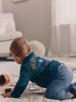 Next Blue Transport - Cardigan brodé bébé (0mois-2ans) Outlet