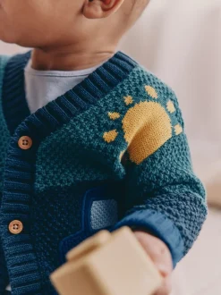 Next Blue Transport - Cardigan brodé bébé (0mois-2ans) Outlet