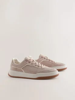 Next Blush Rose - Forever Comfort® Panelled Retro À lacets Trainers Outlet