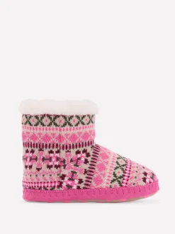 Boden Bottes pantoufles Motif Fair Isle