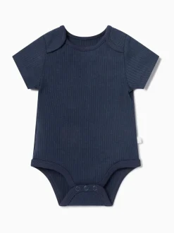 Mori Body encolure enveloppe côtelée à manches courtes Discount