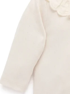 Purebaby Body Volant Pointelle Hot