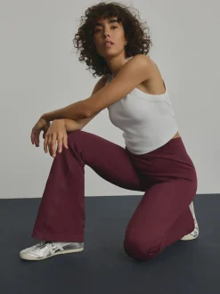 Next bordeaux - Leggings Kickflare côtelés Online