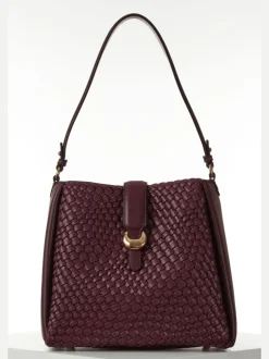 Luella Grey bordeaux - Sac hobo Taupe Flora Weave Discount