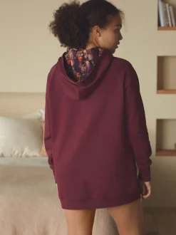 B by Ted Baker - Sweat long à capuche bordeaux Clearance
