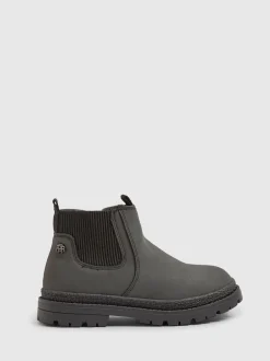 River Island Bottes Chelsea doublées de Borg Sale