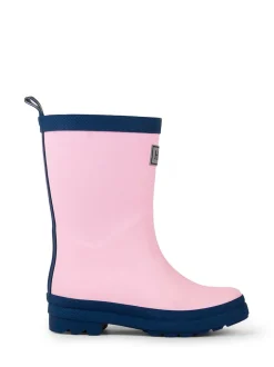 Hatley Bottes de pluie rose et bleu marine mates New