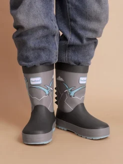 Toezone Bottes de pluie imperméables Gris Dinosaure pour GARÇON Sale