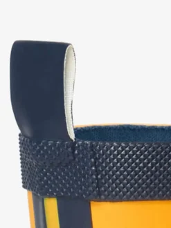 Hatley Bottes de pluie Jaune et bleu marine mates Best