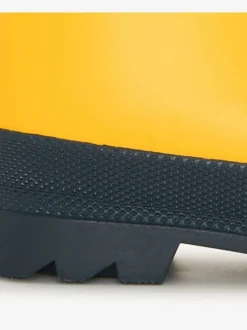 Hatley Bottes de pluie Jaune et bleu marine mates Best