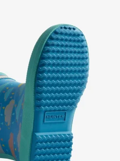 Hunter Bottes en caoutchouc First Rain bleues imprimées nuage pour enfant Online