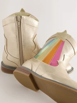 Little Bird by Jools Oliver Bottes Western métallisées Discount