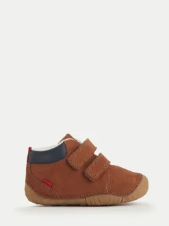 Start Rite Bottes marron Start-Rite Bébé Pip Nubuck Pre-Walking Double Rip-Tape Best