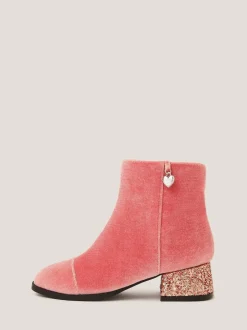 Monsoon Bottes en velours à talons pailletés Hot