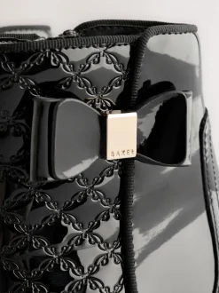 Baker by Ted Baker Bottes noires vernies Chelsea fille New